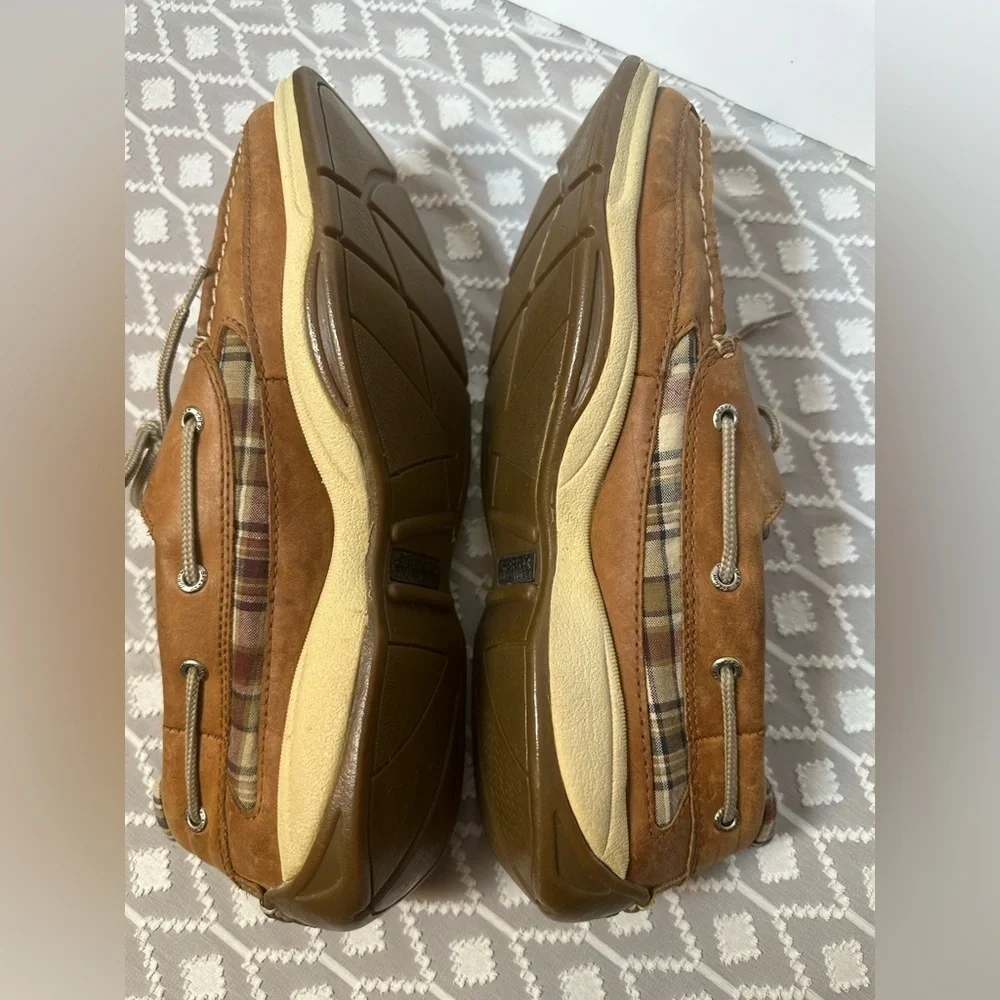 Men’s Madras Plaid Lanyard Sperry Topsider Loafers Size 12